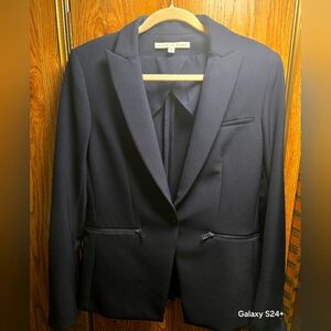 Veronica Beard Dickey Blazer Navy Blue Size 10 GUC